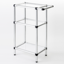 画像をギャラリービューアに読み込む, ラブ紙管ラック(3段天板付き、手すりあり)