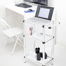 画像をギャラリービューアに読み込む, ラブ紙管ラック(3段天板付き、手すりあり)